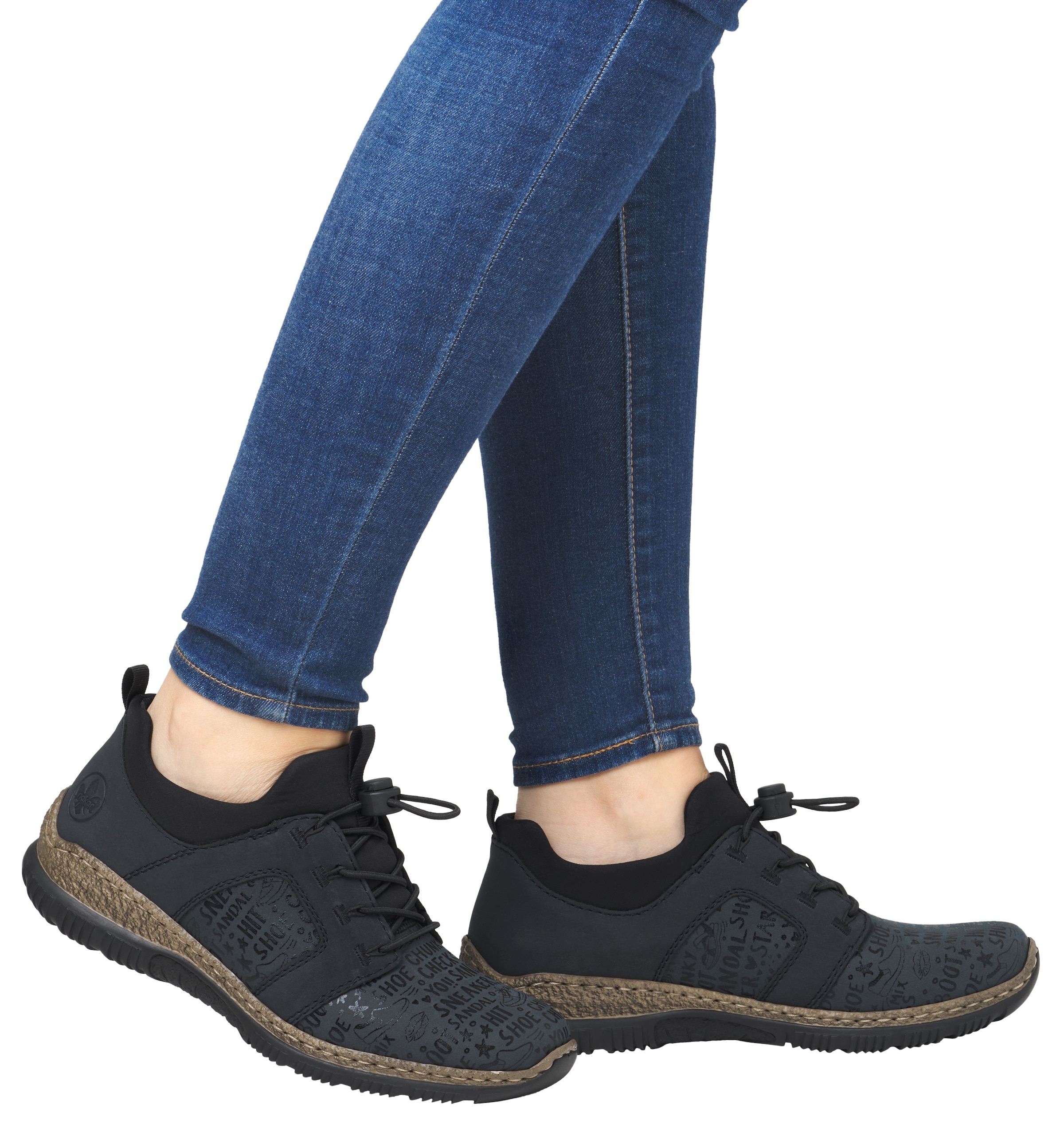 Rieker Slip On in Blau: Vorderseite