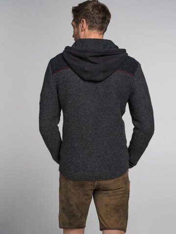 SPIETH & WENSKY Knit Cardigan 'FCB - Torben' in Grey