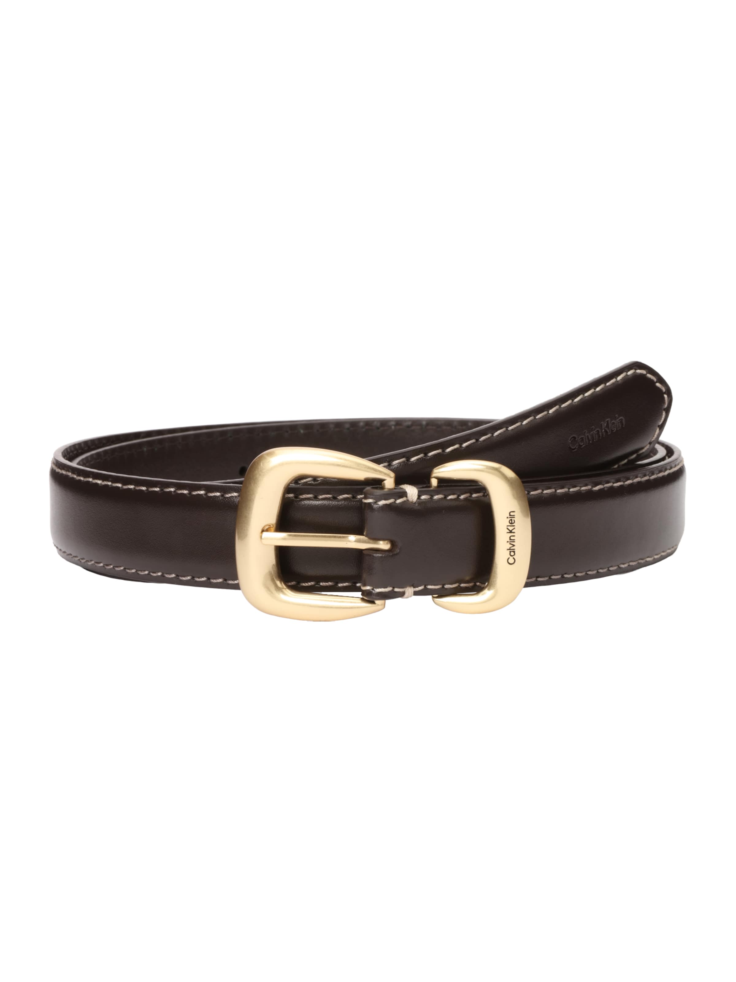 Calvin Klein regular Ζώνη σε καφέ: μπροστά