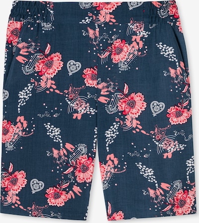 SCHIESSER Pyjamashorts in blau / rosa, Produktansicht