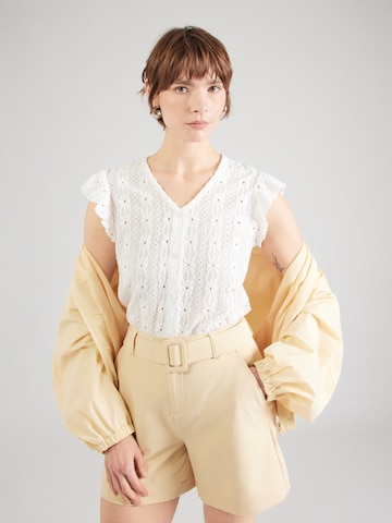 Hailys Μπλούζα 'Fi44rna' σε λευκό: μπροστά