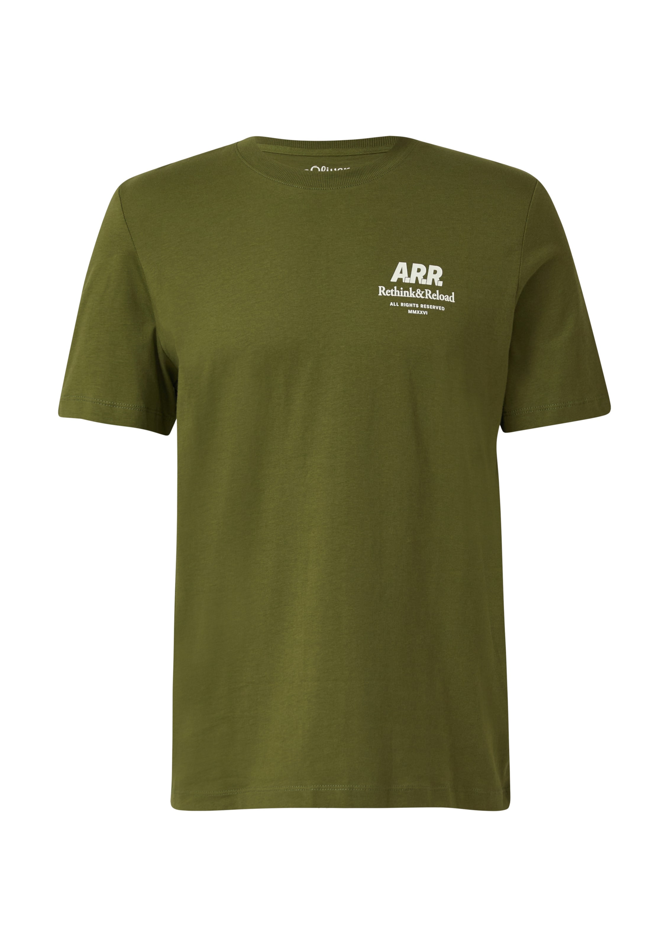 T-Shirt s.Oliver en vert : devant