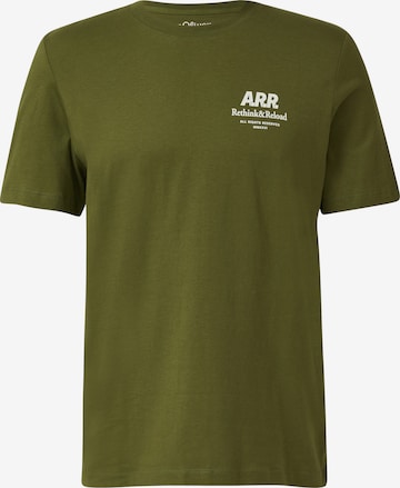 T-Shirt s.Oliver en vert : devant