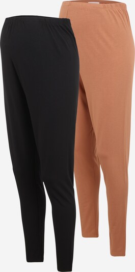 Mamalicious Curve Leggings 'Charlie' in Light brown / Black, Item view