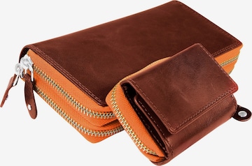 JUST Wallet 'RFID-Schutz' in Brown: front