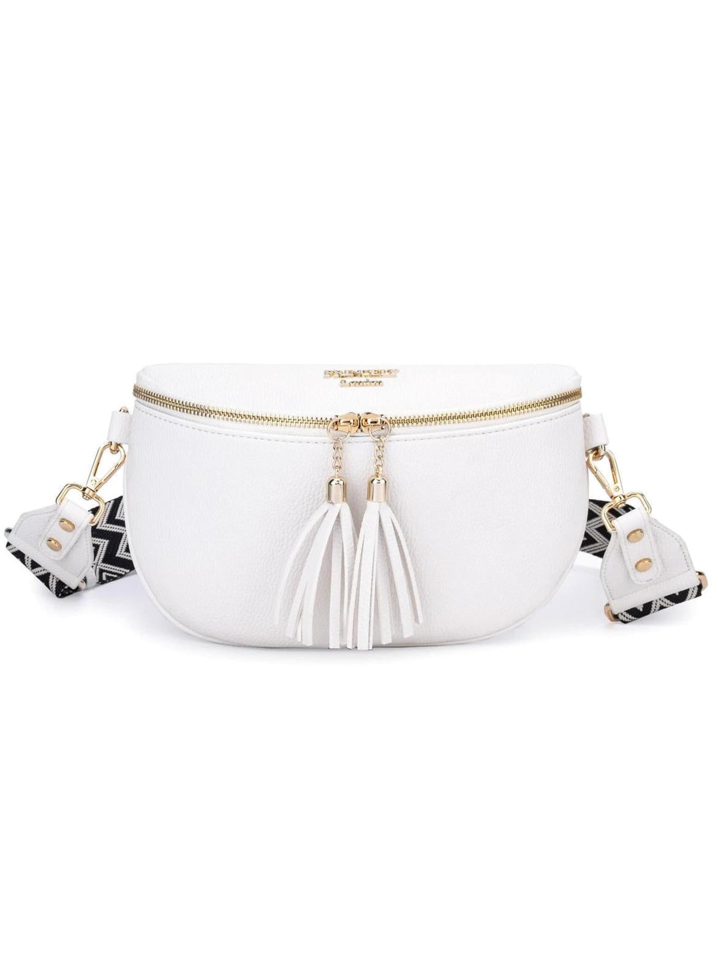 Princely London - Bolso de hombro 'Diana' en blanco: frente