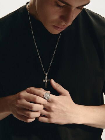 REYTEL Παντατίφ 'CHRIST CRUCIFIX. SALVATION' σε ασημί