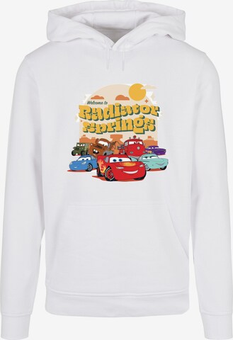 ABSOLUTE CULT Sweatshirt 'Cars - Radiator Springs Group' in Weiß: predná strana