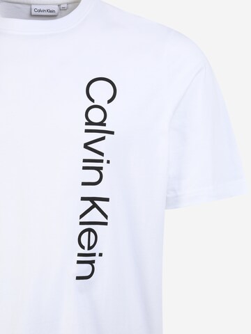 Calvin Klein Big & Tall - Camiseta en blanco