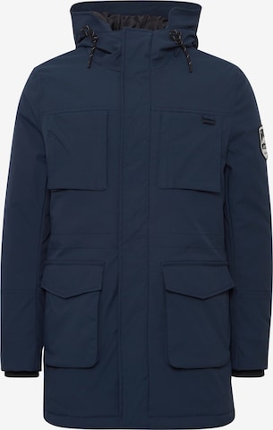 INDICODE JEANS Winter Parka 'Paul' in Blue: front