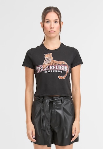 T-shirt True Religion en noir : devant