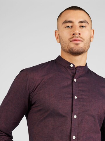 Slim fit Camicia di Lindbergh in rosso