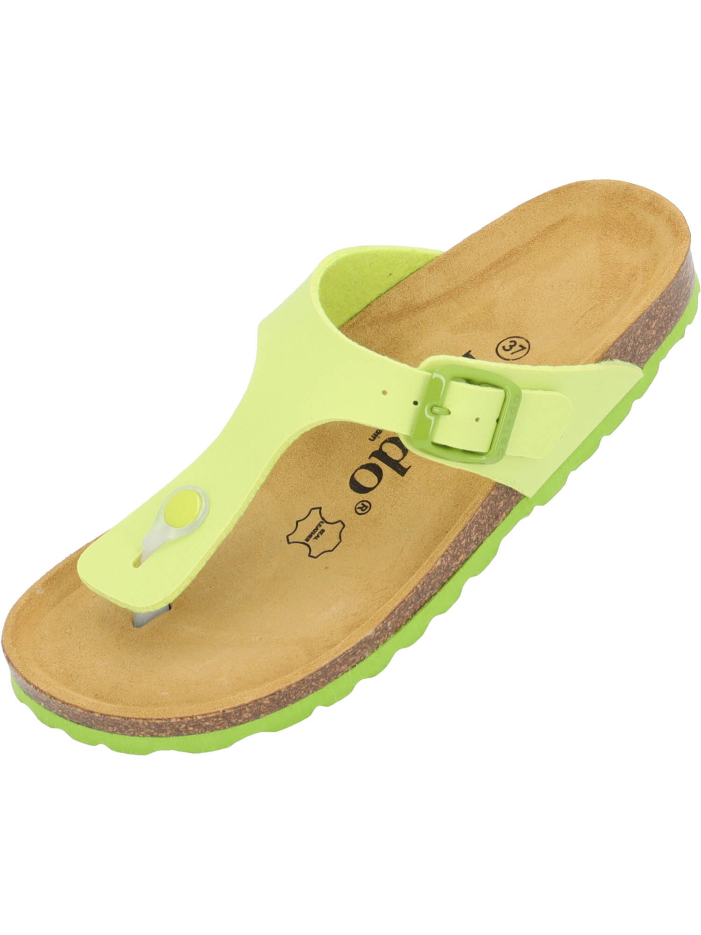 Tongs 'Kos' Palado en vert : devant