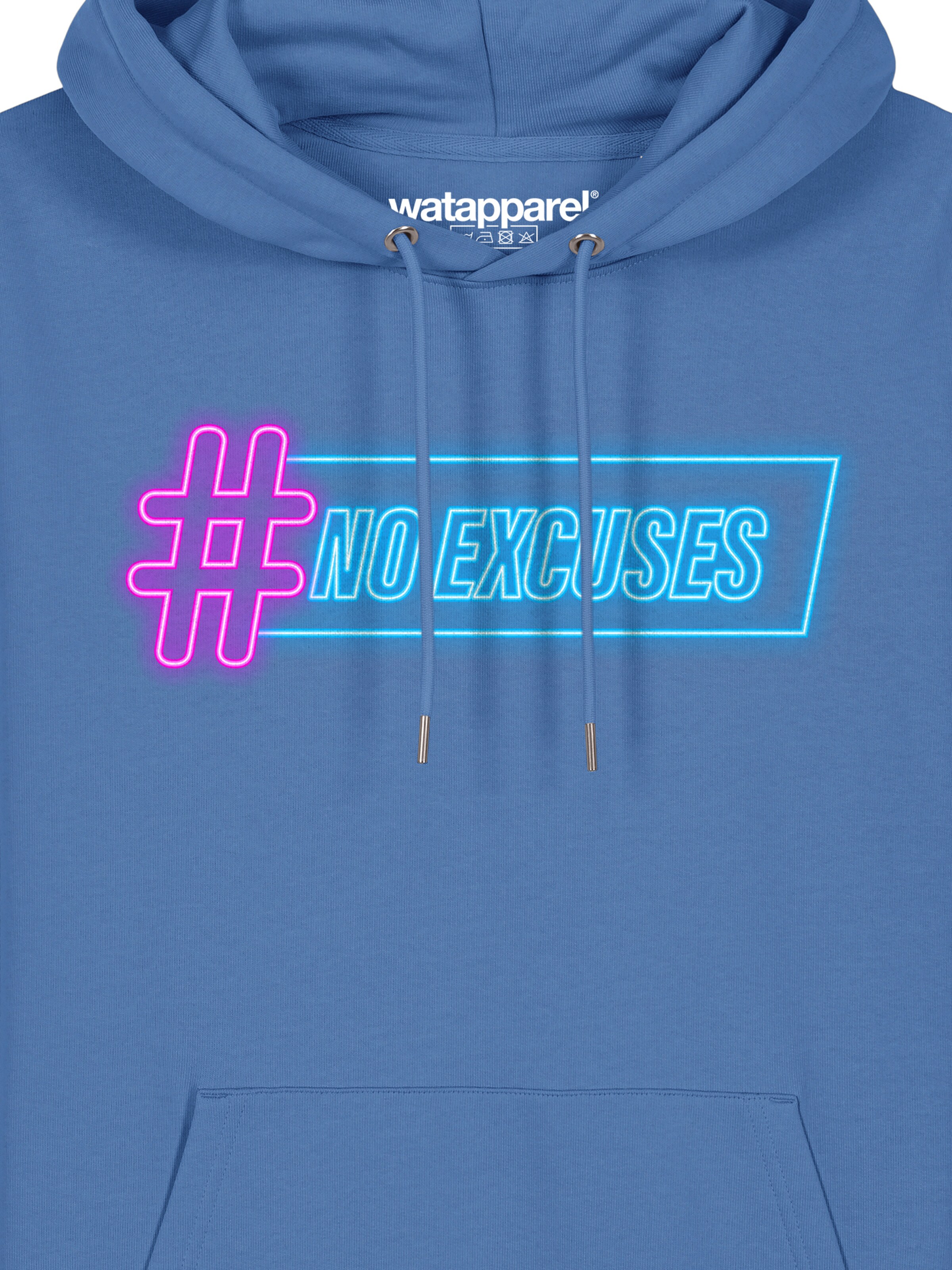 Felpa 'No Excuses' di Watapparel in blu