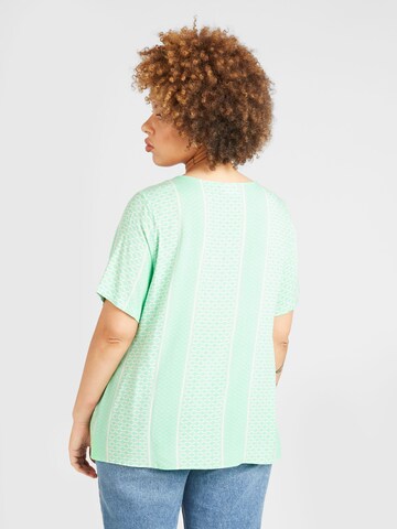 ONLY Carmakoma Blouse 'MARRAKESH' in Green