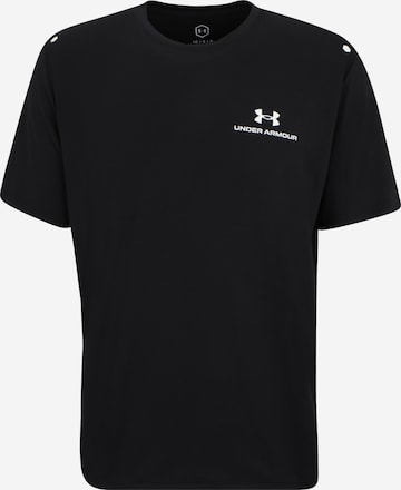 UNDER ARMOURTehnička sportska majica 'Rush Energy' - crna boja: prednji dio