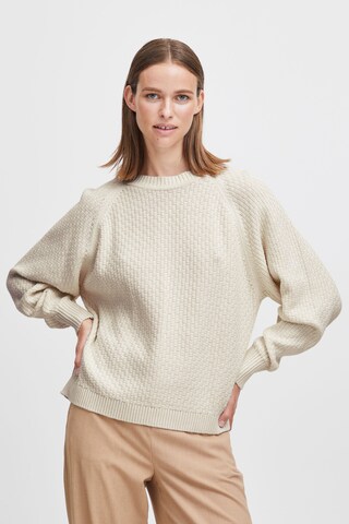 b.young Trui 'Mikala ' in Beige: voorkant