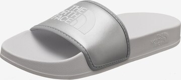 THE NORTH FACE Beach & Pool Shoes 'Base Camp Slide III' in Silver: front