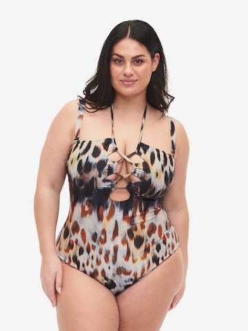 Costume intero 'STUBA' di Swim by Zizzi in colori misti: frontale