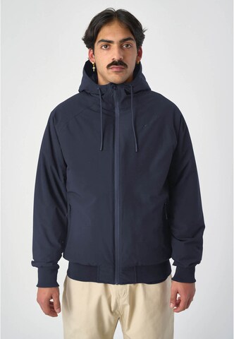 Cleptomanicx Winter Jacket 'Simplist' in Blue: front