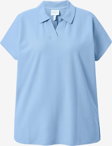 Ulla Popken Poloshirt in Blau: Vorderseite