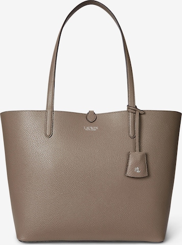 Cabas Lauren Ralph Lauren en gris : devant