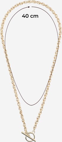 Orelia Ketting 'Chunky bar necklace' in Goud