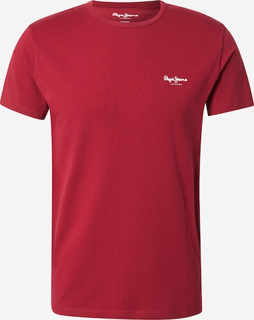Pepe Jeans Tričko – červená: přední strana