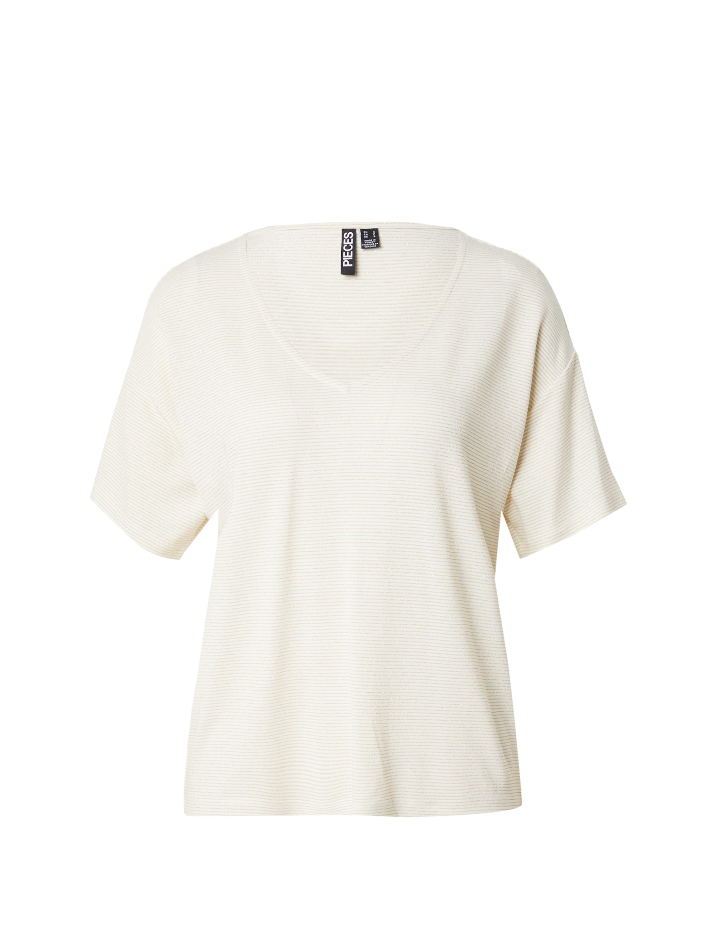 Maglietta 'Billo' di PIECES in bianco: frontale