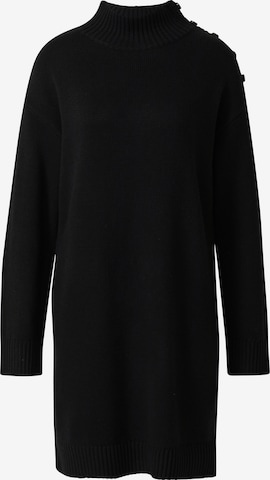 s.Oliver Gebreide jurk in Zwart: voorkant