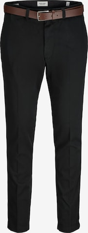 Jack & Jones Plus Chino Pants in Black: front