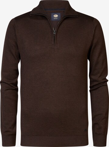 Petrol Industries Trui 'Dillingham' in Bruin: voorkant