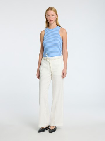 Regular Pantalon à plis 'TANIA-RITA' SELECTED FEMME en blanc