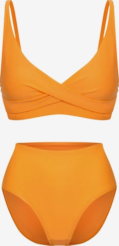 Maillot de bain modelant 'Twist' cfab (formerly creamy fabrics) en orange : devant