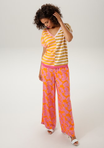 Aniston CASUAL Loose fit Pants in Orange