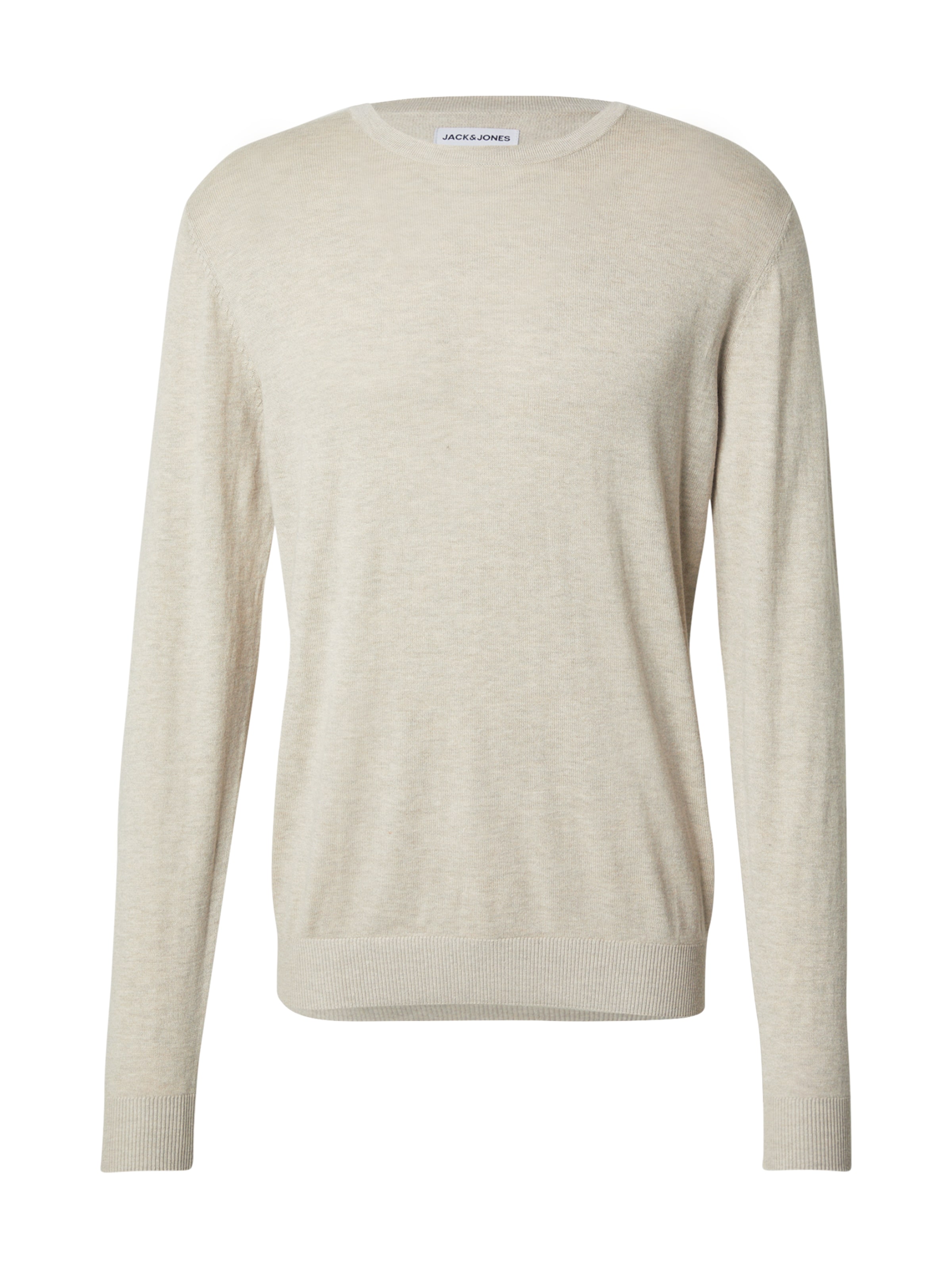 Pull-over 'JJEmil' JACK & JONES en beige : devant