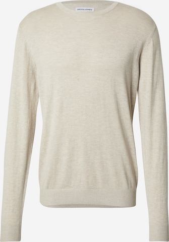 JACK & JONES Trui 'JJEmil' in Beige: voorkant