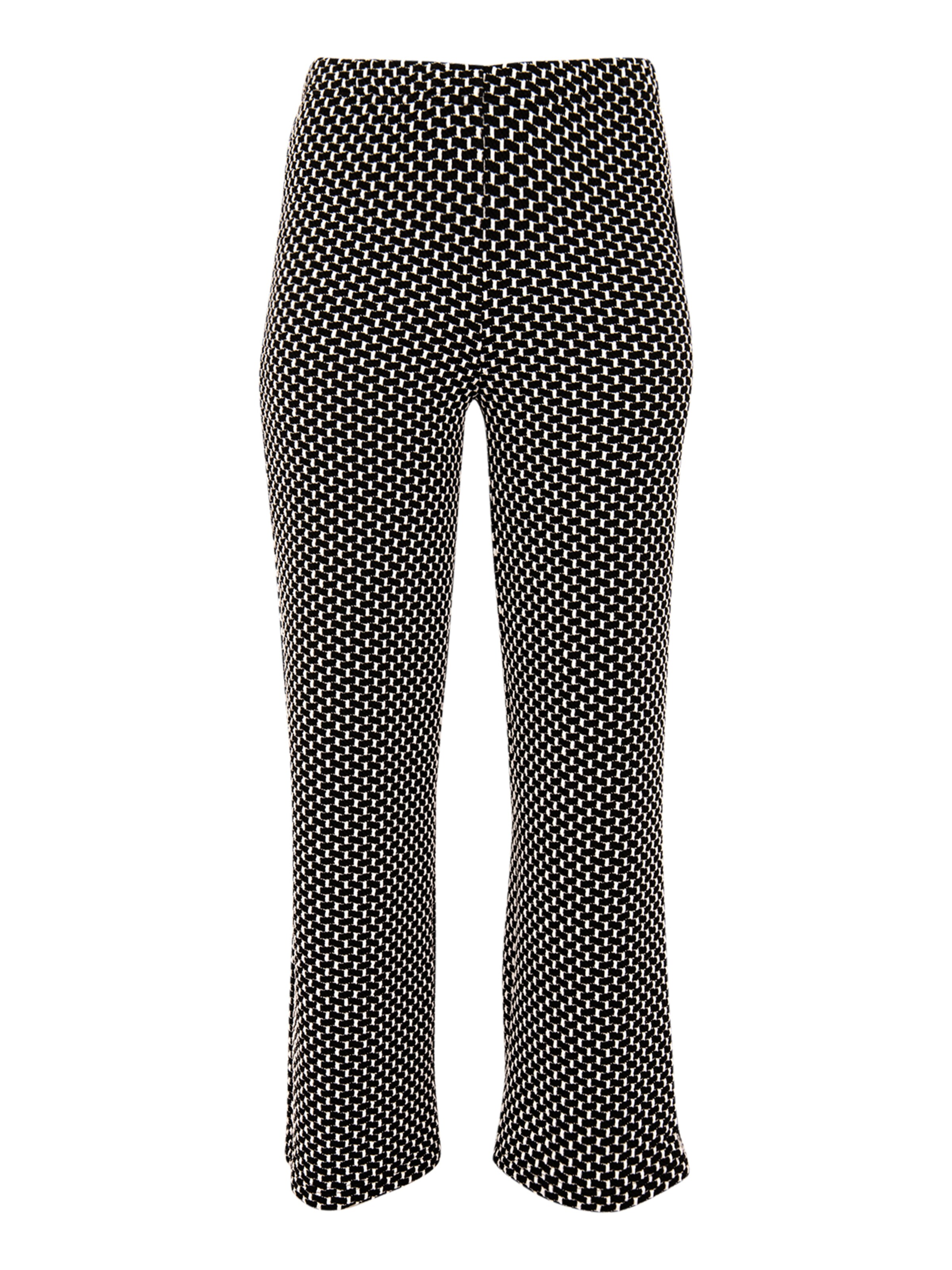 YOEK Wide leg Pants in Black: front