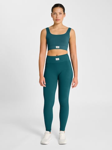 Hummel Skinny Sporthose in Blau