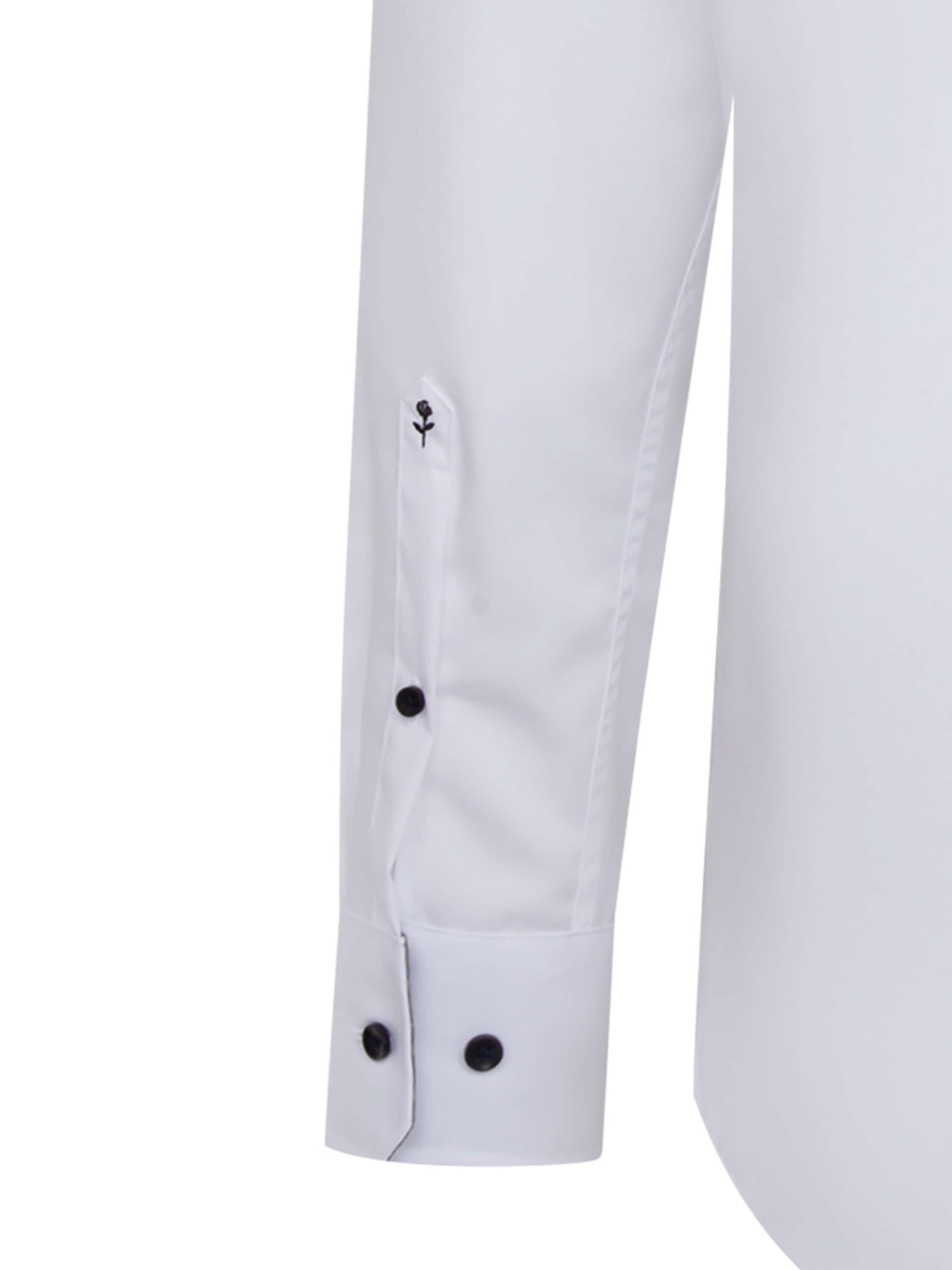 SEIDENSTICKER Regular fit Business shirt 'Schwarze Rose' in White