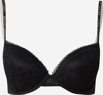 Push-up Soutien-gorge Tommy Hilfiger Underwear en noir : devant