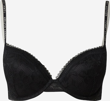 Tommy Hilfiger Underwear Push-up Bra in Black: front