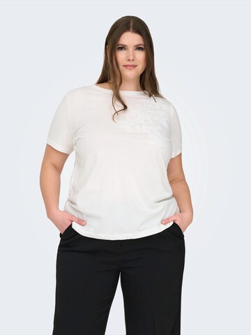 ONLY Carmakoma Tričko 'CARDANIELLE' - Biela: predná strana