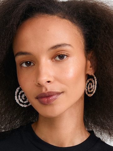 Boucles d'oreilles Pilgrim en argent : devant