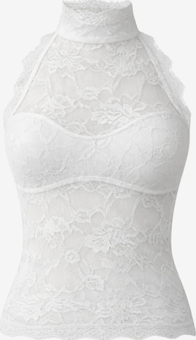 OW Collection Top ' SELAH ' in White: front