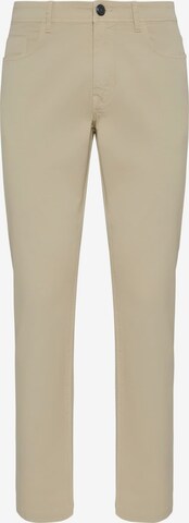 Boggi Milano Slim fit Jeans in Beige: front