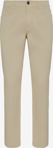 Boggi Milano Slim fit Jeans in Beige: front