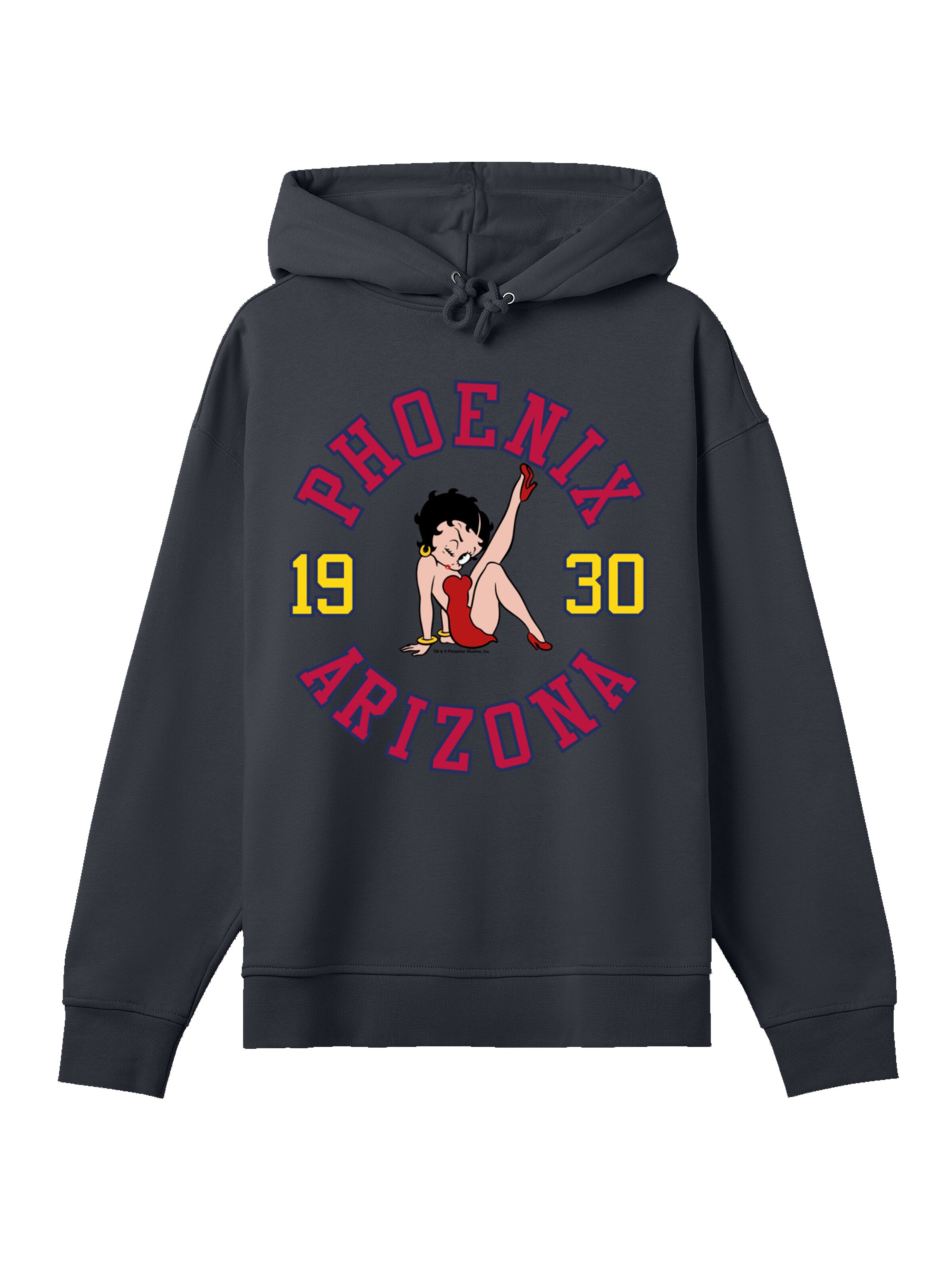 F4NT4STIC Sweatshirt 'Betty Boop Phoenix Arizona 1930' in Black: front