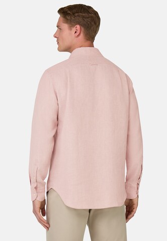 Boggi Milano Regular fit Overhemd in Roze