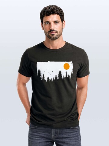 Neverless Shirt 'Forest' in Grey